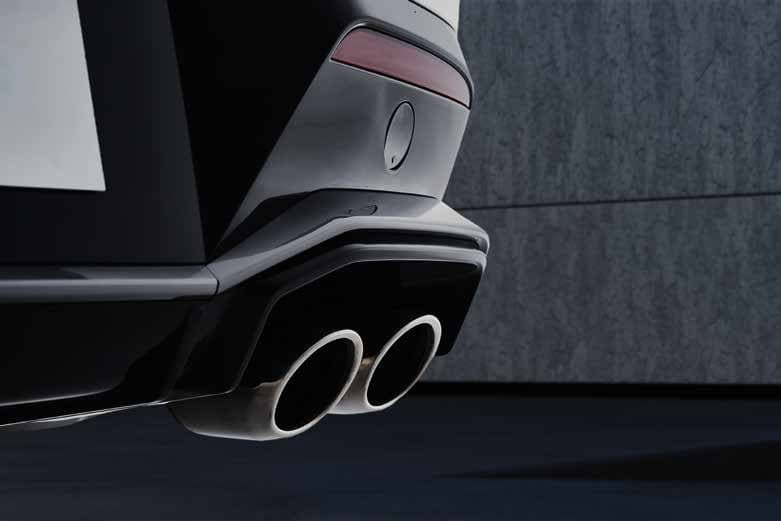 Twin exhaust tips